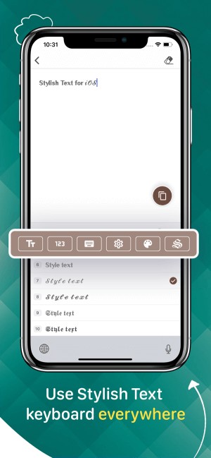 Sử dụng bàn phím Stylish Text bất cứ lúc nào