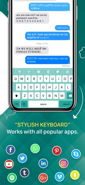 Gửi chữ nghệ thuật đến hầu hết ứng dụng khác