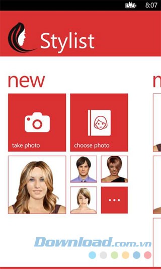 Giao diện trực quan của Stylist