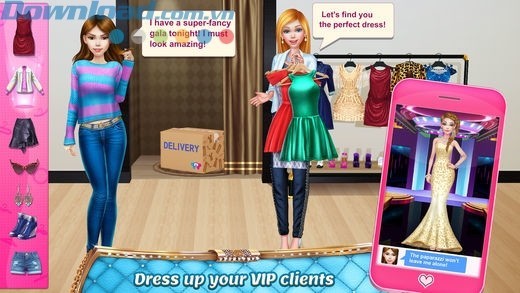 chọn trang phục cho các khác hàng VIP để họ lung linh nhất