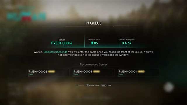 Chờ đợi server cũ có đủ không gian trống