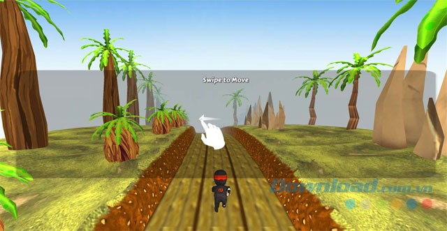 Cách điều khiển game Subway Ninja