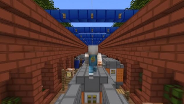 Minigame chạy Subway Surfers trong Minecraft