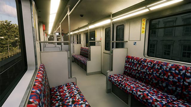 SubwaySim II mô phỏng chân thực trong và ngoài tàu điện ngầm, nhà ga, cảnh quan...