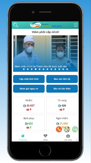 Ứng dụng thông tin dịch bệnh viêm phổi cấp