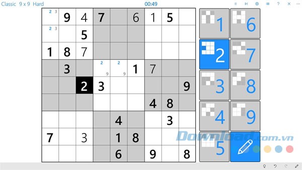 Giao diện Sudoku Central