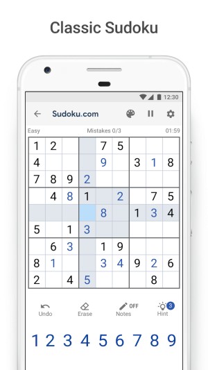Sudoku.com là game trí tuệ sudoku cổ điển