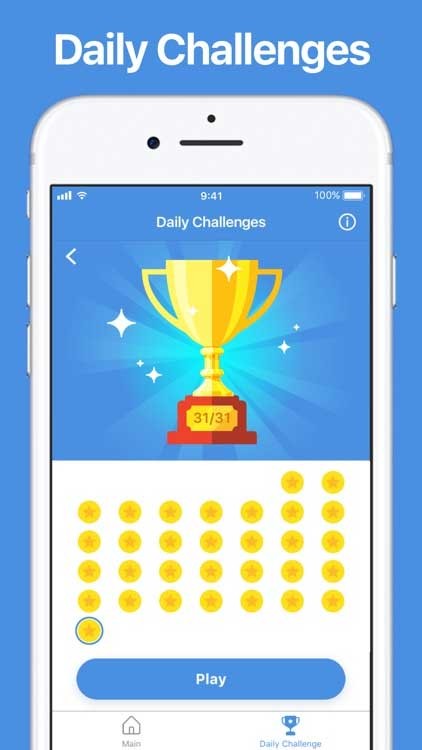 Hoàn thành thách thức hàng ngày để nhận cúp