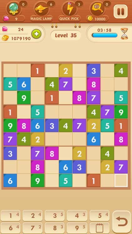 Sudoku Quest cho hơn 10,000 câu đố khác nhau