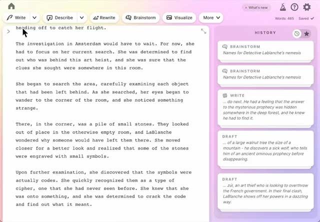 Sudowrite là một phần mềm viết sách được hỗ trợ bởi AI
