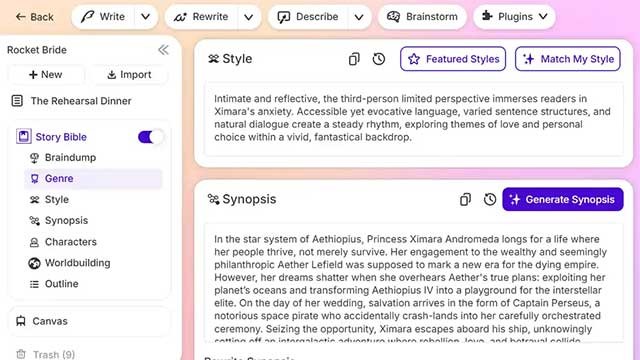 Mục tiêu chính của Sudowrite là giúp nhà văn tiết kiệm thời gian và duy trì cảm hứng
