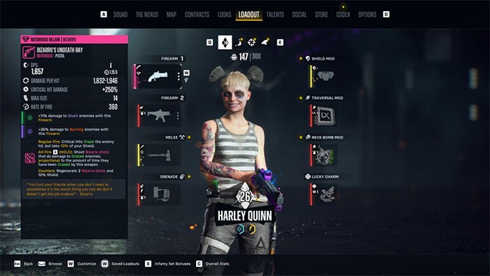 Suicide Squad: Kill the Justice League - Hướng dẫn build Harley Quinn