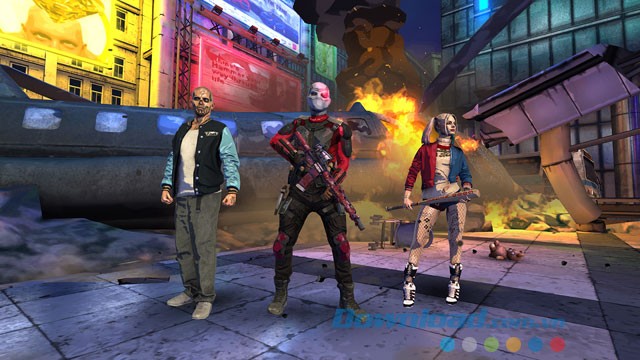 Giao diện chơi game Suicide Squad: Special Ops trên Android