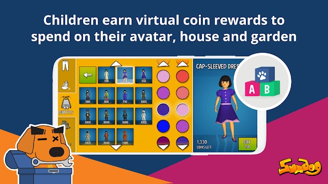 Sumdog có các phần thưởng xu ảo kích thích bé học tập