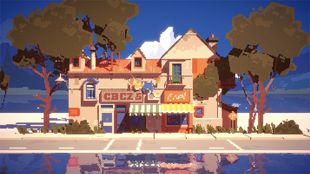 Đặt các khối xây dựng lên hệ thống lưới trực quan để tạo ra những ngôi nhà, cửa hàng hoặc cả khu phố