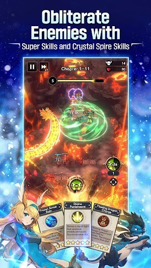 Sử dụng các kỹ năng tuyệt đỉnh để quét sạch kẻ thù