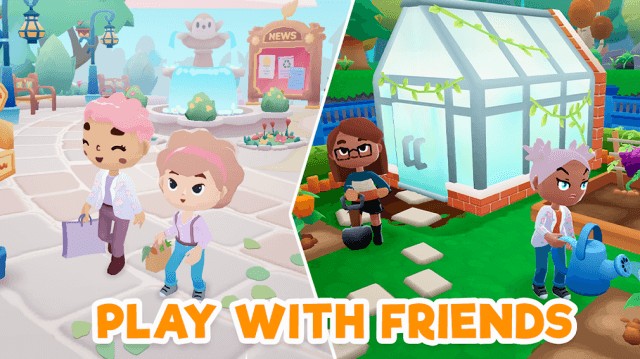 Chơi và tương tác cùng với bạn bè thật vui