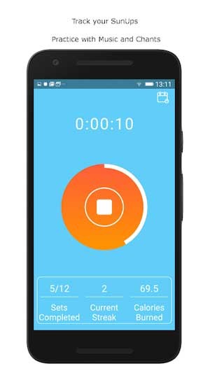 Ứng dụng sẽ theo dõi tiến trình luyện tập của bạn