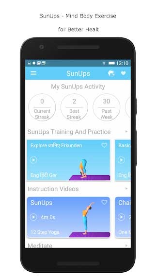 Ứng dụng Yoga chào mặt trời cho iPhone