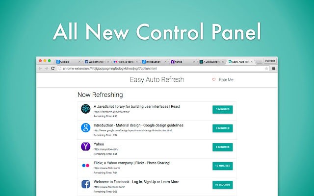 Giao diện Super Auto Refresh