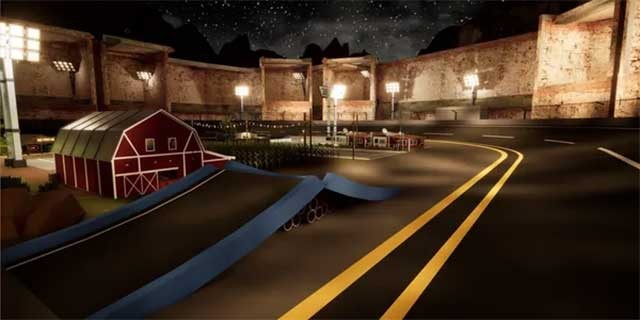 Super Battle PolyCars là game đua xe chiến đấu phong cách cổ điển