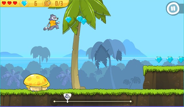 Giao diện chơi game Super Cario Adventure
