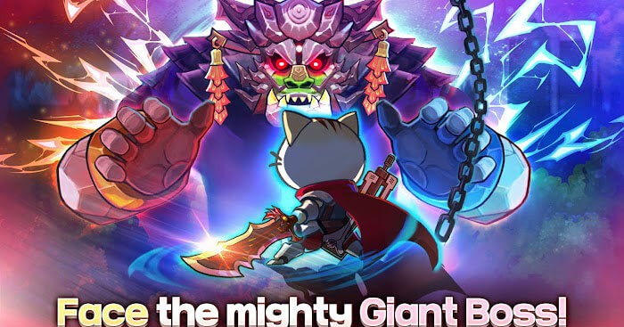 Giúp chú mèo của bạn đối mặt với những con trùm to lớn và mạnh mẽ trong game Super Cat Idle