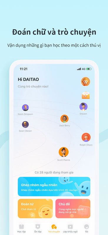 Đoán chữ và trò chuyện