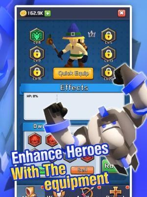 Tăng cường sức mạnh cho anh hùng bằng các trang thiết bị