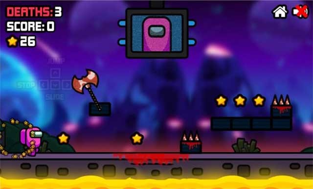 Super Imposter Space Run là game hành động ăn theo Among Us