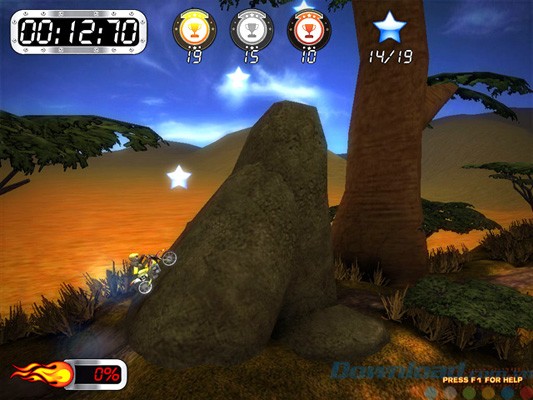 Giao diện game Super Motocross Africa