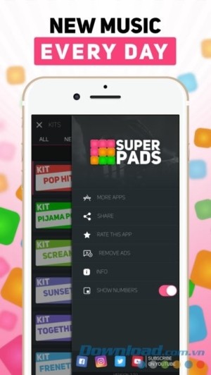 Bổ sung các bài nhạc mới mỗi ngày