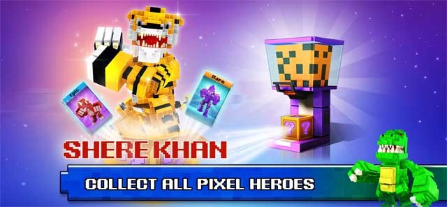 Thu thập các anh hùng quen thuộc với ngoại hình được thiết kế theo phong các pixel cực chất