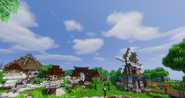 Gói shader màu sắc cho Minecraft