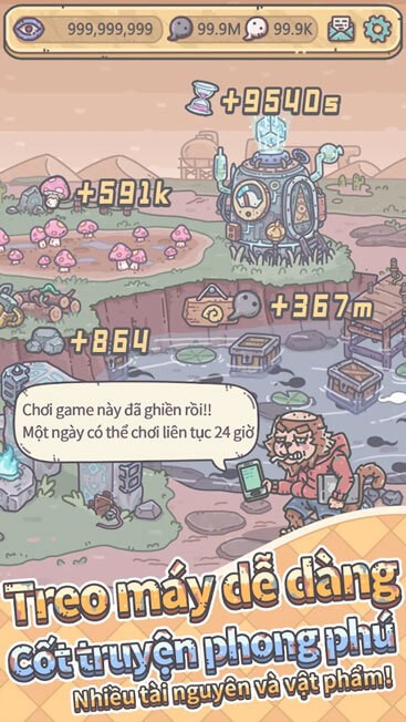 Tính năng treo máy dễ dàng