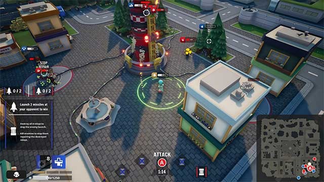 Game kết hợp phong cách chơi kịch tính của thể loại MOBA và shoot 'em up