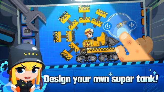 Thiết kế xe tăng của riêng bạn trong game Super Tank Blitz