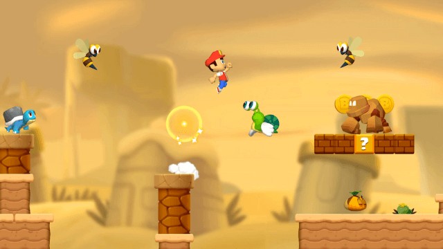 Đồ họa game tuyệt đẹp cùng lối chơi giống game Mario