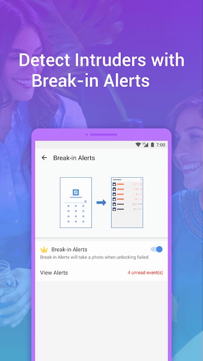SuperVault đưa ra cảnh báo khi có người cố tình truy cập dữ liệu riêng tư của bạn