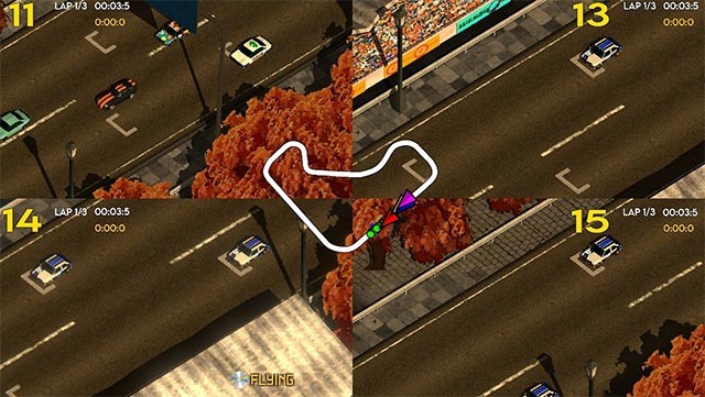 Chế độ Multiplayer nội bộ cho phép đua tối đa 4 người trên cùng 1 màn hình