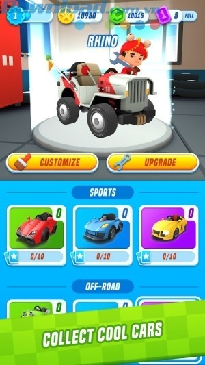 thu thập nhiều chiếc xe tuyệt vời