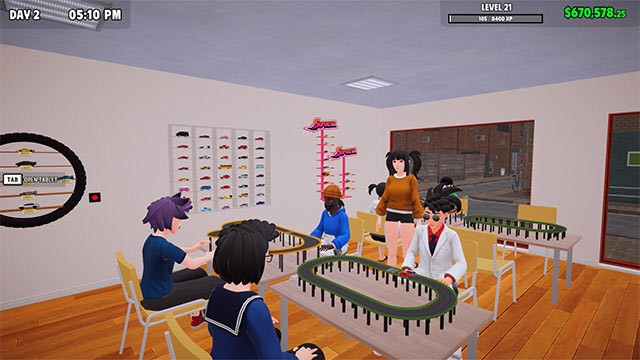 Xây dựng đường đua và thi đấu ngay trong cửa hàng