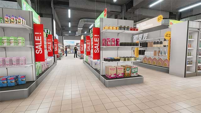 Biến cửa hàng nhỏ thành siêu thị lớn trong game Supermarket Manager 2024