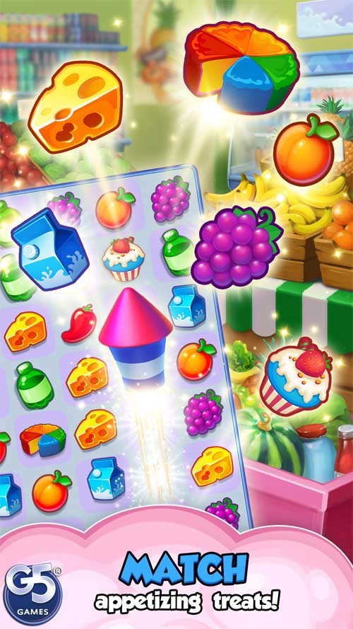 Ghép nối các item giống nhau để hoàn thành mục tiêu trong từng màn chơi