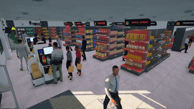 Quản lý siêu thị của riêng bạn trong Supermarket Simulator