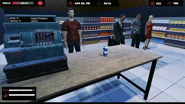 Quản lý siêu thị kết hợp sinh tồn đầy thách thức trong Supermarket Surviving Simulator game