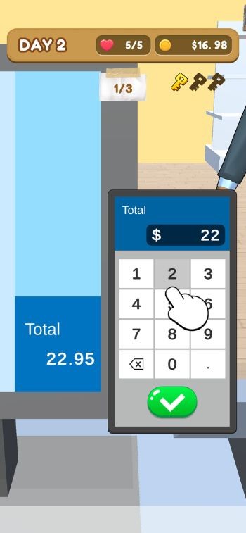 Đóng vai nhân viên thu ngân chuyên nghiệp