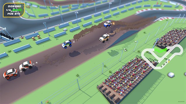 Đua xe cổ điển vừa vui nhộn vừa cạnh tranh trong game SuperSpec Rallycross