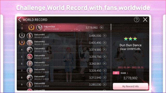 Chinh phục bảng xếp hạng với các fan trên toàn thế giới