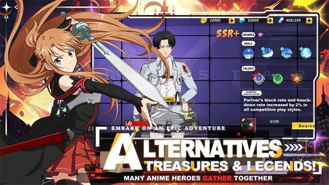 Thu thập các kho báu và anh hùng huyền thoại